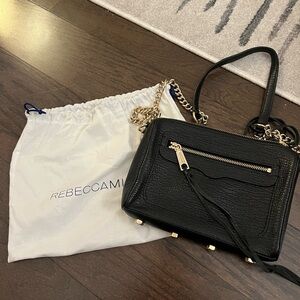 Rebecca Minkoff Black Leather Crossbody Bag